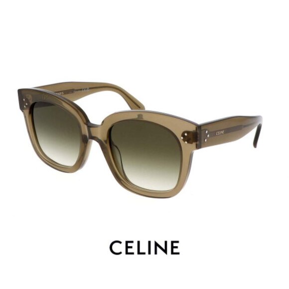 NWT CELINE WOMEN SUNGLASSES GREEN EYEWEAR - Picture 1 of 2
